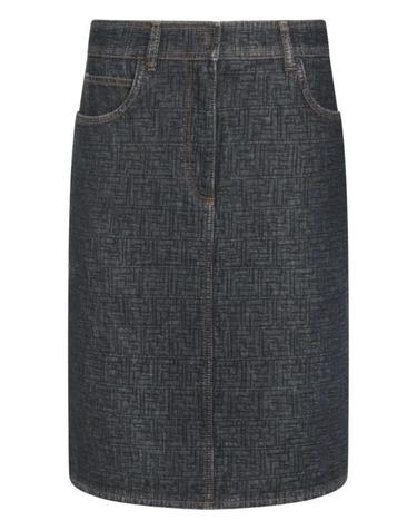 [해외직구] 26SS 펜디 FF 데님 스커트 FLQ604 AW82 F1UKI BLUEBERRY
