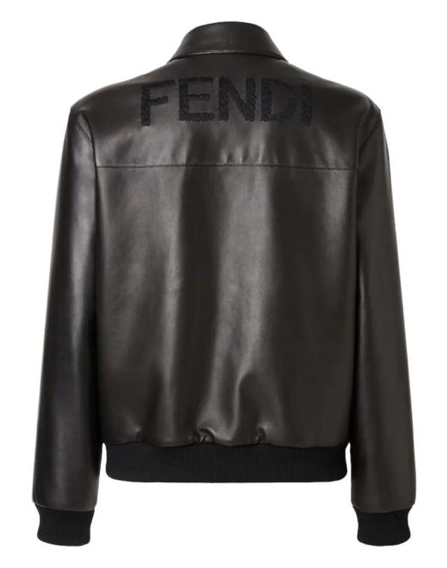펜디 [해외직구] 26SS 펜디 레더 블루종 FPJ139 ATJZ F0GME BLACK 착용컷