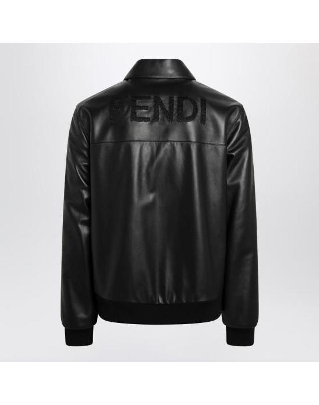 펜디 [해외직구] 26SS 펜디 레더 블루종 FPJ139ATJZ Black 착용컷