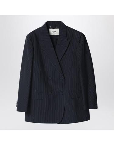 [해외직구] 26SS 펜디 핀스트라이프 울 블레이저 FJ7685AW7I Blue