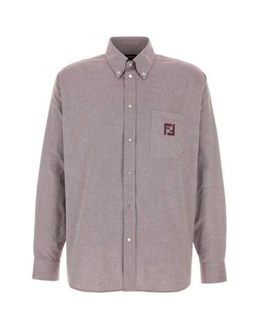 [해외직구] 26SS 펜디 옥스포드 코튼 셔츠 FS1296AVZD F0HM6 Purple