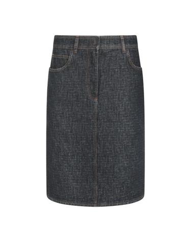 [해외직구] 26SS 펜디 FF 데님 스커트 FLQ604 AW82F1UKI BLUEBERRY