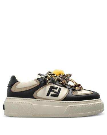[해외직구] 26SS 펜디 매치 소프트 레더 로우탑 스니커즈 8E8721AY9NF1V7Q BLACK