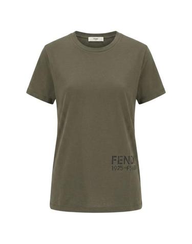 [해외직구] 26FW 펜디 반팔 티셔츠 FS6383 B19QF0QQ4 MILITARY GREEN