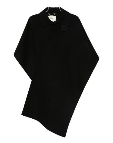 [해외직구] 25FW 펜디 더블 울 패브릭 클로크 FF6144A5HDF1FL8 black