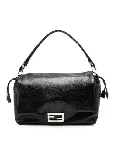 [해외직구] 26FW 펜디 바게트 소프트 대형 가죽 숄더백 8BR857B14M F0QA1 BLACK