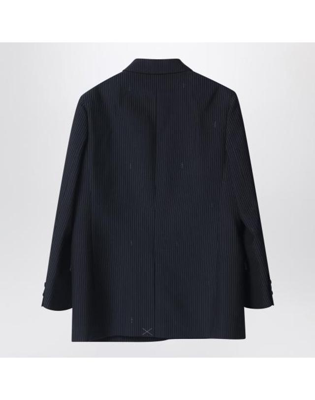 펜디 [해외직구] 26SS 펜디 핀스트라이프 울 블레이저 FJ7685AW7I Blue 착용컷