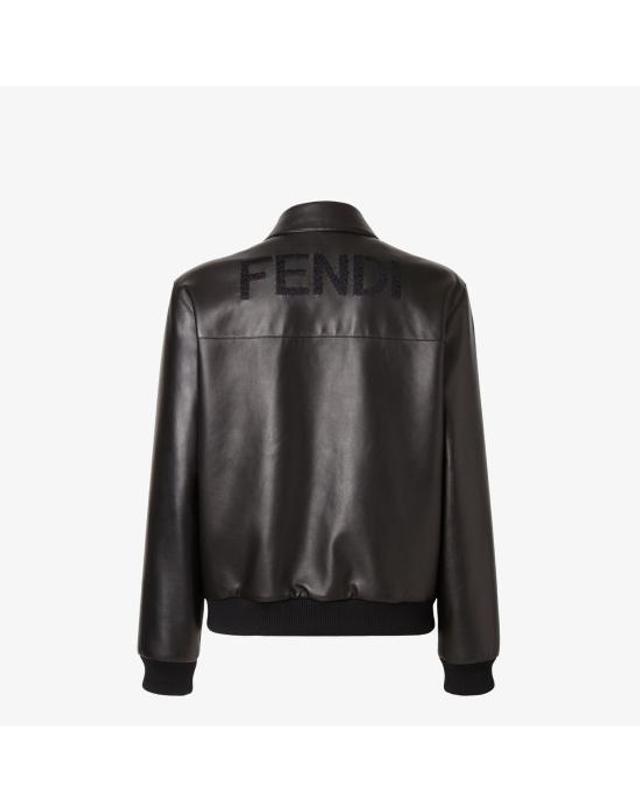펜디 [해외직구] 26SS 펜디 레더 블루종 FPJ139ATJZ F0GME BLACK 착용컷