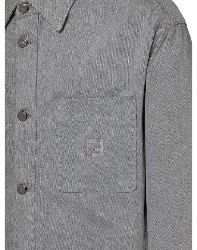 펜디 [해외직구] 26SS 펜디 데님 고 투 재킷 FW1410AW1A F0RTU GREYNERBNC 착용컷