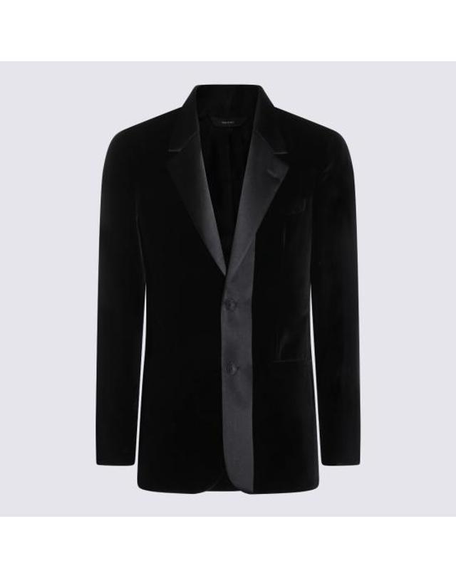 펜디 [해외직구] 26SS 펜디 벨벳 블레이저 FJ0980 AVY1F0QA1 BLACK 착용컷