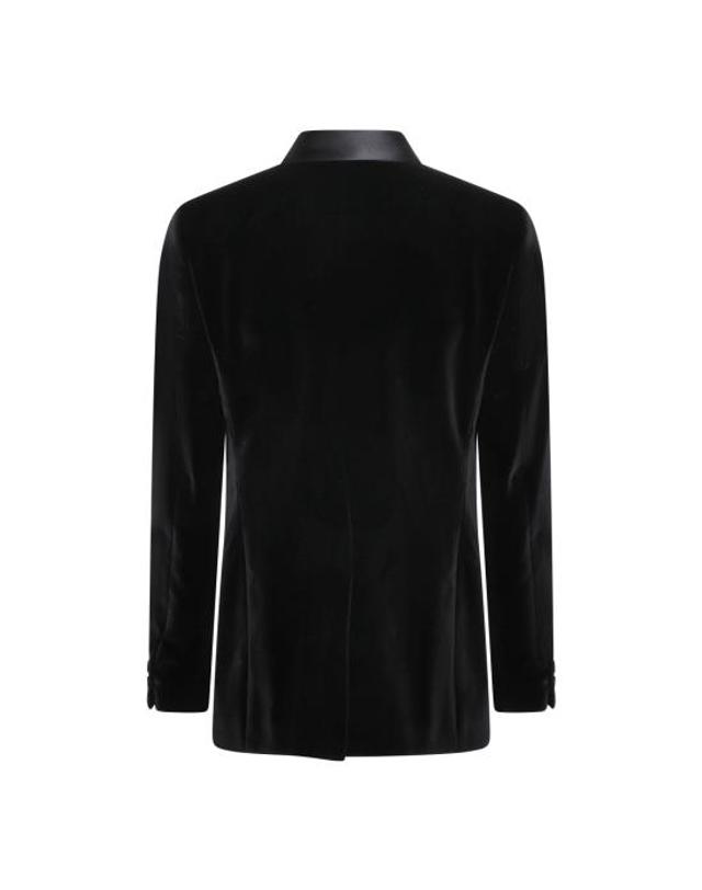 펜디 [해외직구] 26SS 펜디 벨벳 블레이저 FJ0980 AVY1F0QA1 BLACK 착용컷