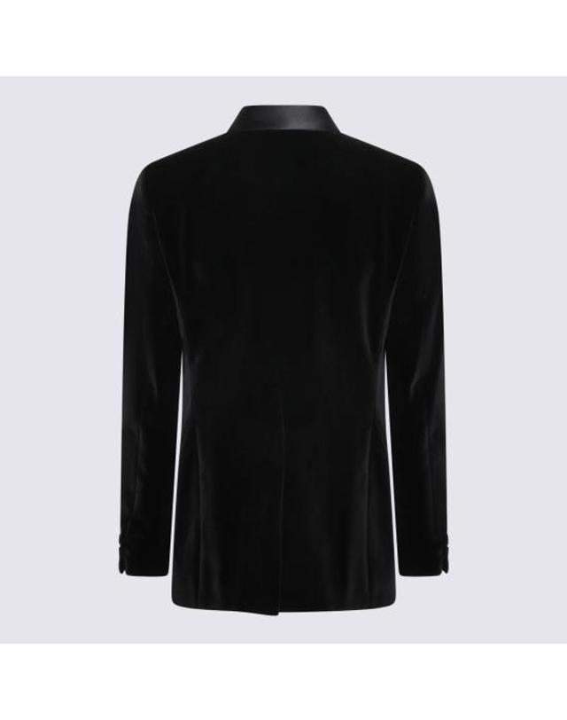 펜디 [해외직구] 26SS 펜디 벨벳 블레이저 FJ0980 AVY1F0QA1 BLACK 착용컷