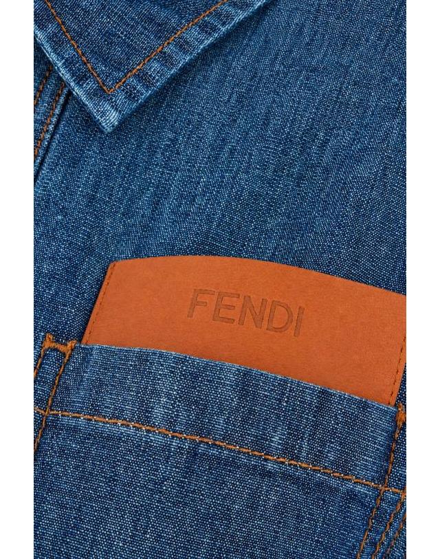 펜디 [해외직구] 26FW 펜디 데님 원피스 FLD576AW8H F0QB0 DENIM 착용컷