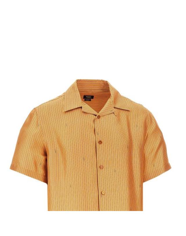 펜디 [해외직구] 26FW 펜디 반팔 셔츠 FS1324B15U Orange 착용컷