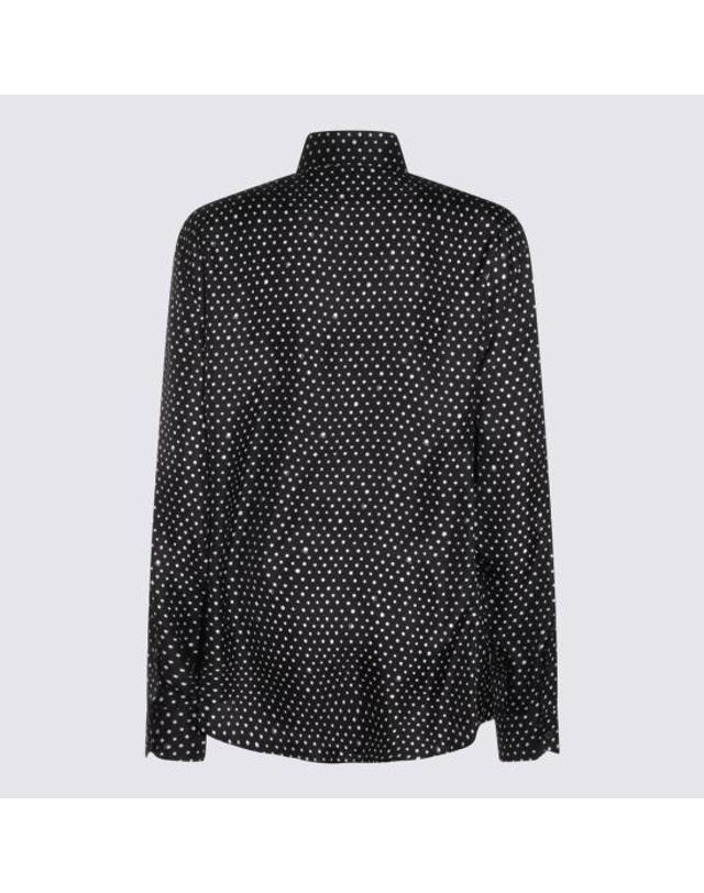 펜디 [해외직구] 26SS 펜디 긴팔 셔츠 FS0585 AVZ6F0QA1 BLACK WHITE 착용컷