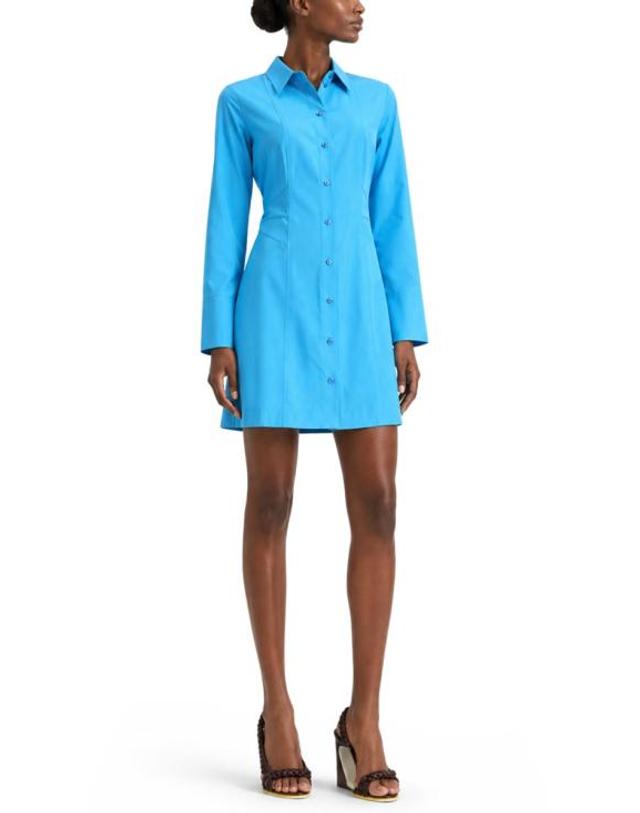 펜디 [해외직구] 26FW 펜디 미디 원피스 FDD537 AW9BF1W0L BABY BLUE 착용컷