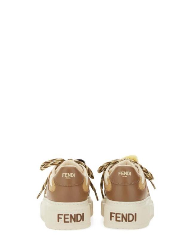 펜디 [해외직구] 25FW 펜디 매치 소프트 레더 로우탑 스니커즈 8E8721 AY9NF1TO6 BEIGE 착용컷