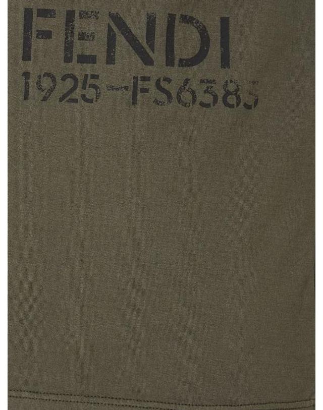 펜디 [해외직구] 26FW 펜디 반팔 티셔츠 FY1370B19Q F0QQ4 Military 착용컷
