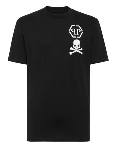 [해외직구] 23FW 필립 플레인 반팔 티셔츠 2100000544875 Black