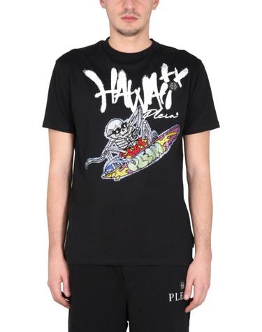 [해외직구] 23SS 필립 플레인 반팔 티셔츠 SACCMTK6115 BLACK