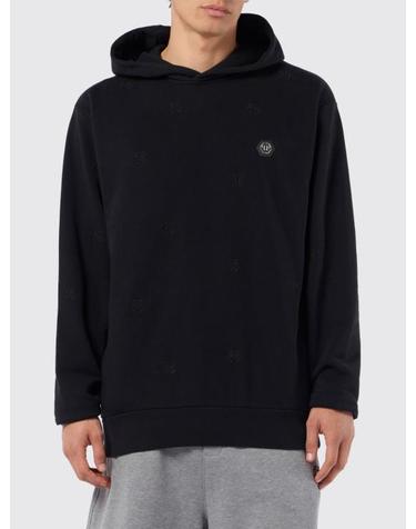 [해외직구] 26SS 필립 플레인 후드 티셔츠 SAFCMJB3874PTE003N 0202 Black