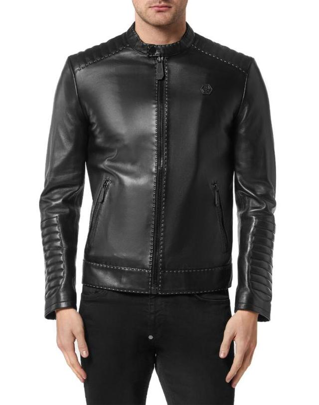 필립플레인 [해외직구] 23FW 필립 플레인 자켓 2100000550777 Black 착용컷