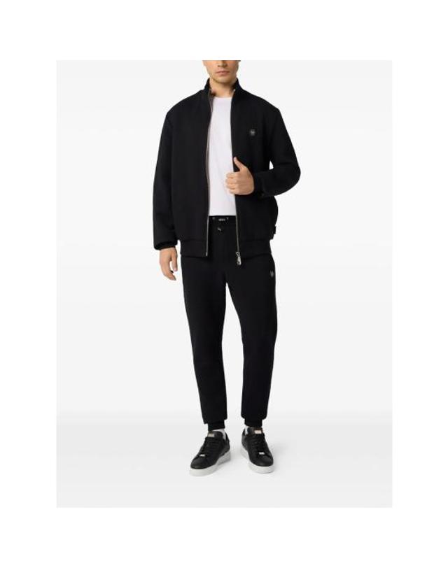 필립플레인 [해외직구] 26FW 필립 플레인 트레이닝 조거 팬츠 MJT2867 PTE021N 02 BLACK 착용컷