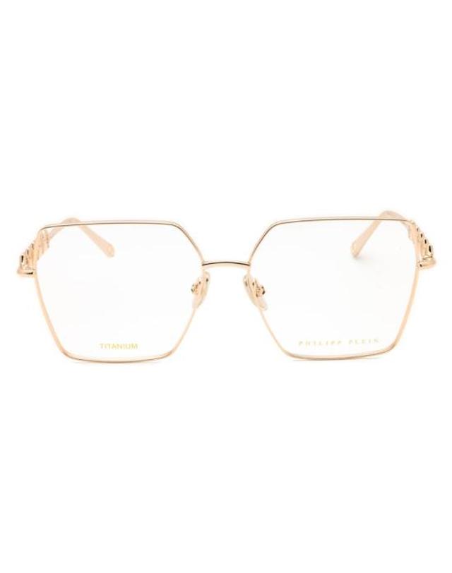 필립플레인 [해외직구] 필립 플레인 안경 VPP071M0300 ROSE GOLD 착용컷