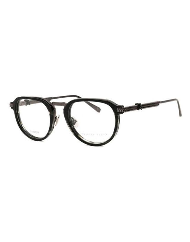 필립플레인 [해외직구] 필립 플레인 안경 VPP116V0530 BLACK 착용컷