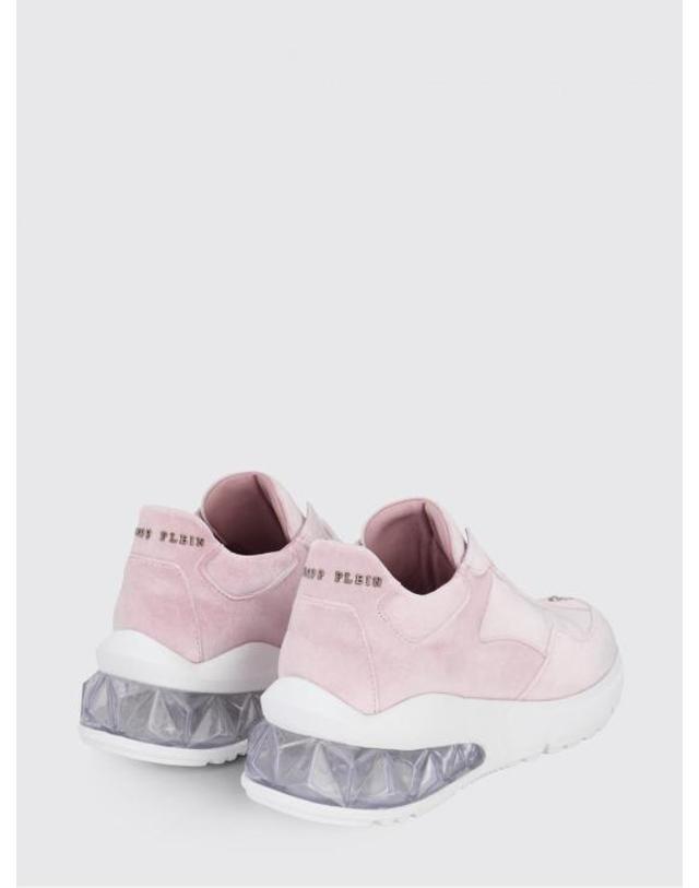 필립플레인 [해외직구] 26SS 필립 플레인 스니커즈 PAASWSC1909PTE086N 03 Fuchsia 착용컷