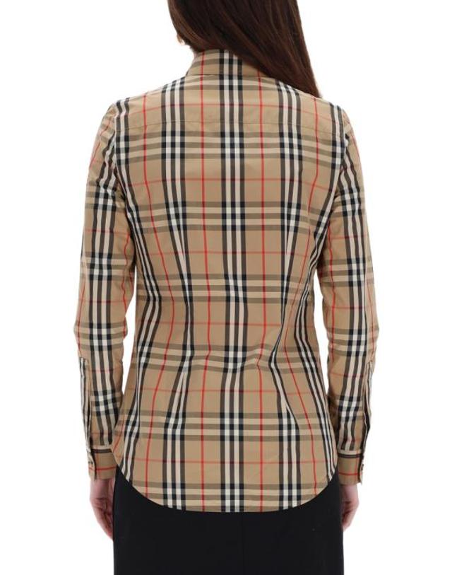 버버리 [해외직구] 26FW 버버리 라프윙 체크 롱 슬리브 셔츠 8111847 A7028 MULTICOLOUR 착용컷