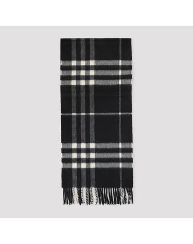 [해외직구] 26FW 버버리 체크 캐시미어 스카프 8094741 C1343 BLACK CALICO