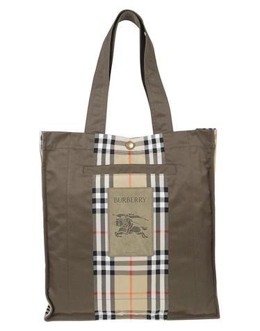 [해외직구] 26SS 버버리 체크 트렌치 토트 8119072 A1336 Brown
