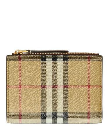 [해외직구] 26FW 버버리 체크 숏 월렛 8109807 A9534 BROWN