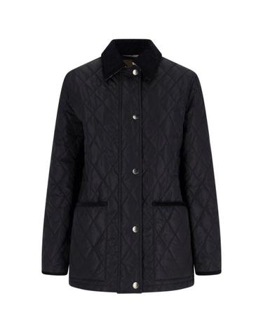 [해외직구] 26FW 버버리 퀄티드 나일론 반 자켓 8107463 C1900 Black