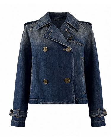 [해외직구] 26SS 버버리 데님 자켓 8126570 A1322 Mid blue