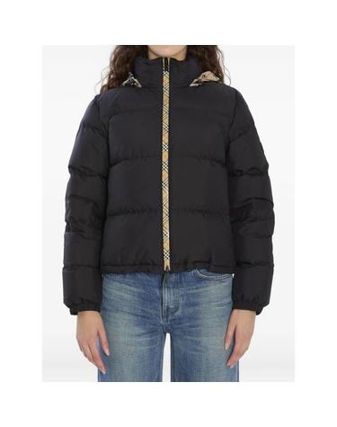 [해외직구] 26FW 버버리 체크 테이프 앰블사이드 푸퍼 자켓 8110250 AMBLESIDE A1189 BLACK