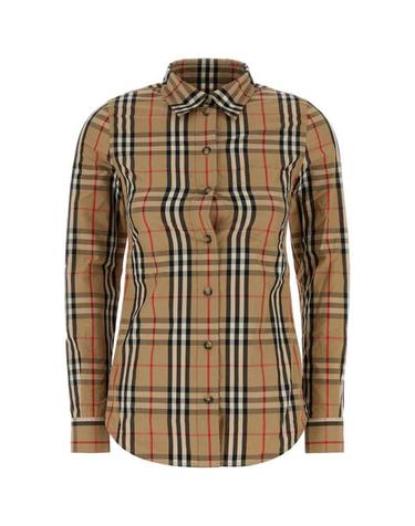 [해외직구] 26FW 버버리 라프윙 체크 롱 슬리브 셔츠 8111847 A7028 BEIGE