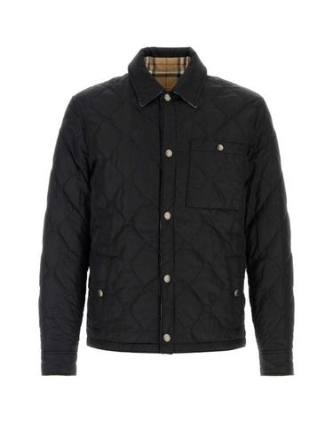 [해외직구] 26FW 버버리 리버시블 퀼티드 나일론 오버셔츠 8115788 A1189 Black