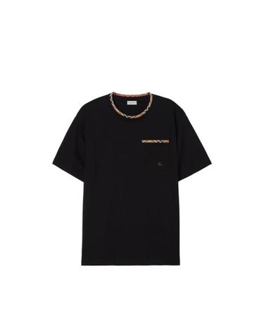 [해외직구] 26FW 버버리 반팔 티셔츠 8127628 RYAN CC A1189 BLACK