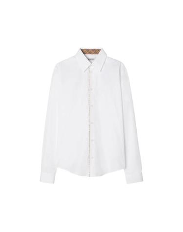 [해외직구] 26FW 버버리 긴팔 셔츠 8127274 SAM LS CHK A1462 WHITE