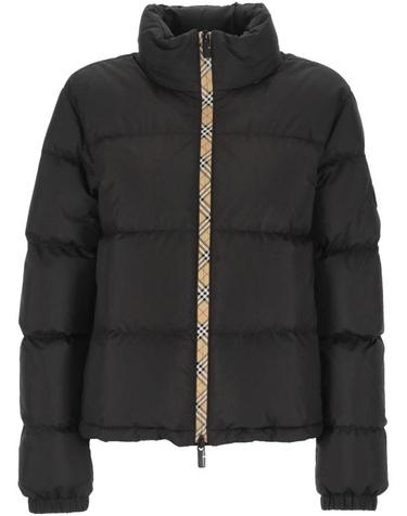 [해외직구] 26FW 버버리 체크 테이프 앰블사이드 푸퍼 자켓 8110250 X BLACK