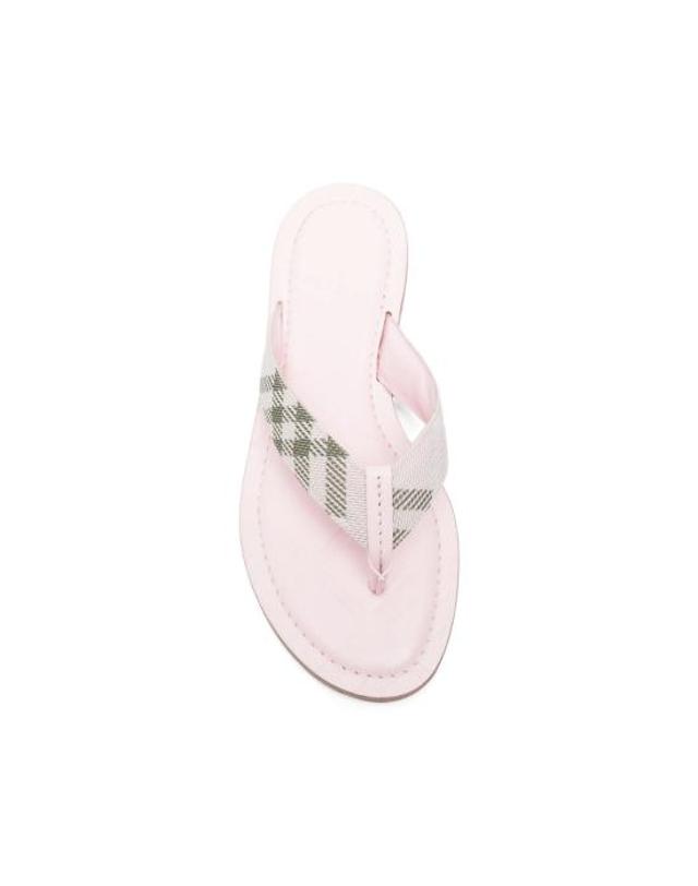 버버리 [해외직구] 26SS 버버리 뮬 슬리퍼 8123026 LF PAVILLO A5061 PINK GREEN 착용컷