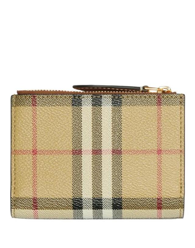 버버리 [해외직구] 26FW 버버리 체크 숏 월렛 8109807 A9534 BROWN 착용컷