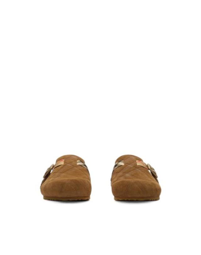 버버리 [해외직구] 26FW 버버리 뮬 슬리퍼 8127776 LF URCHIN C1824 BROWN 착용컷