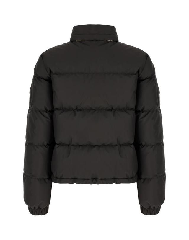 버버리 [해외직구] 26FW 버버리 체크 테이프 앰블사이드 푸퍼 자켓 8110250 A1189 BLACK 착용컷