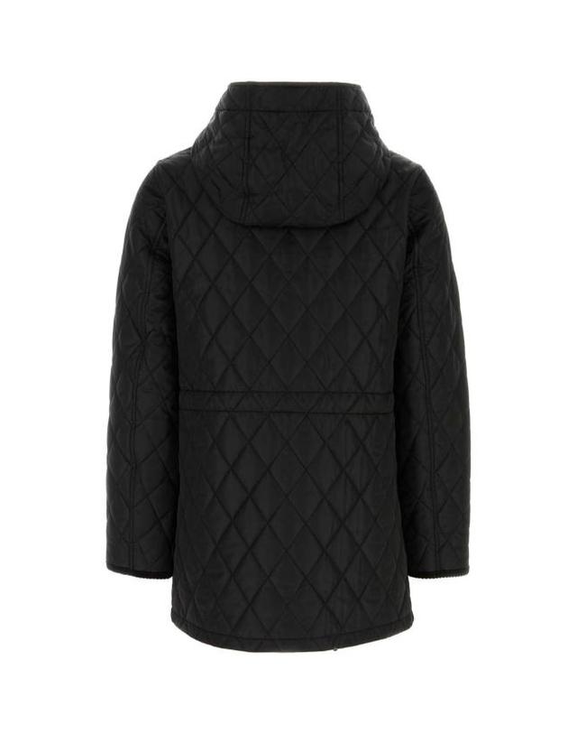 버버리 [해외직구] 26FW 버버리 브롬리 후드 퀼팅 자켓 8110531 C1900 BLACK SAND IP CHECK 착용컷