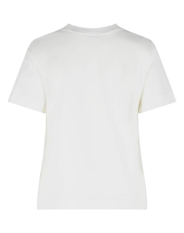 버버리 [해외직구] 26SS 버버리 체크 나이트 스탬프 코튼 티셔츠 8126358 B7078 White 착용컷