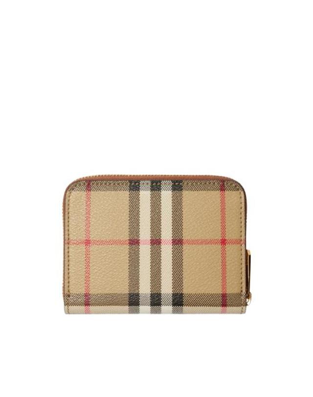 버버리 [해외직구] 26FW 버버리 스몰 체크 집 어라운드 월렛 8109810 LS MN ZIP A9534 NEUTRALS 착용컷