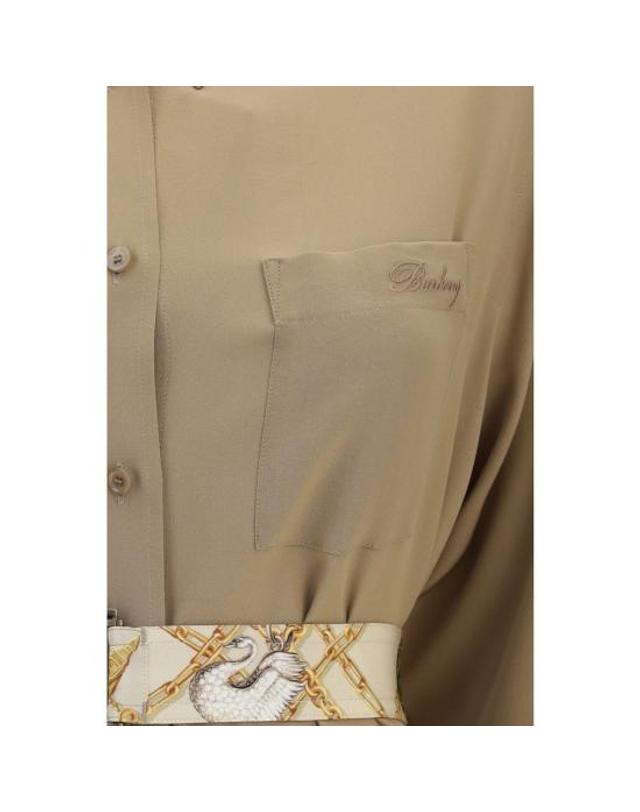 버버리 [해외직구] 26FW 버버리 블라우스 BU8129794C2386BB BEIGE 착용컷